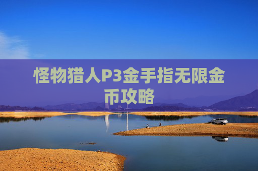 怪物猎人P3金手指无限金币攻略